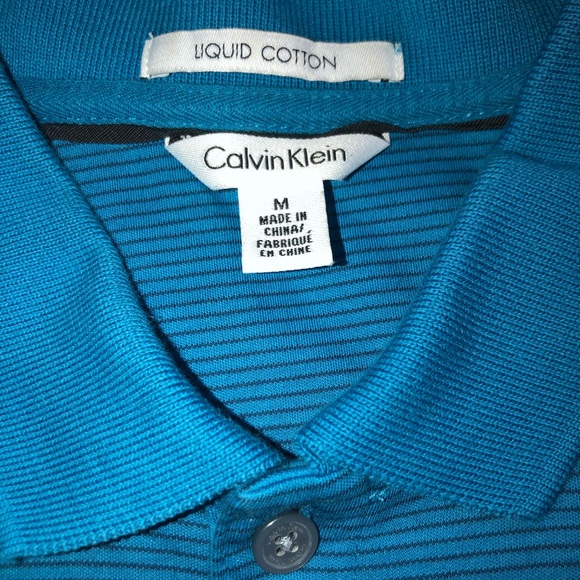 Calvin Klein Liquid Cotton Polo - Picture 2 of 2